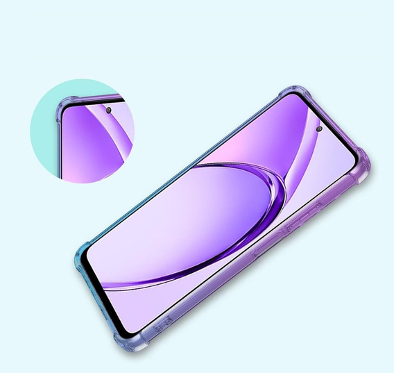 Husa pentru Oppo A40 / Oppo A40m, Gradient Dropproof, Violet / albastru