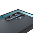Carcasa Spigen pentru Samsung Galaxy S25 Ultra, Ultra Hybrid, negru / mat + sticlă temperată 9H