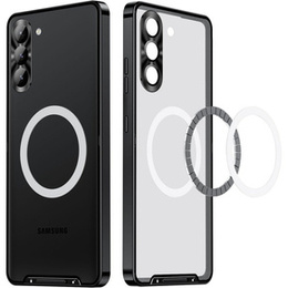 Carcasă de protecție pentru camera foto pentru Samsung Galaxy S23, CamShield MagSafe, transparent / negru