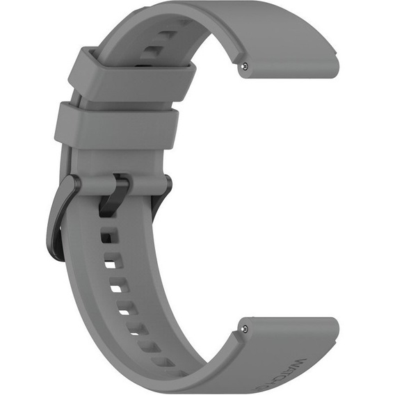 Pasek silikonowy 22mm uniwersalny, Szary