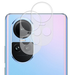 2x ERBORD sticlă călită ERBORD pentru camera pentru Oppo Reno 10 / 10 Pro, transparentă