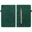 Husa pentru Lenovo Tab M10 10.1 Gen 3, Wallet Pen Slot, verde