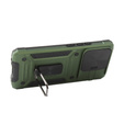 Carcasă blindată pentru Xiaomi Redmi Note 13 Pro 5G, CamShield Slide, verde + sticlă călită 9H