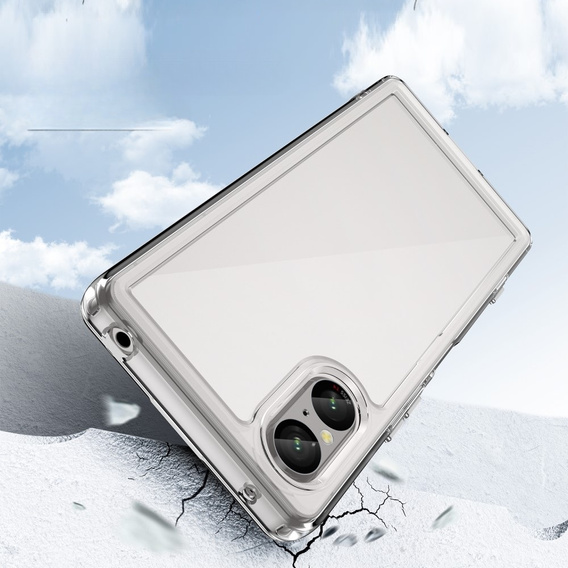Huse pentru Sony Xperia 5 V, Fusion Hybrid, transparentă