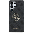 GUESS Huse pentru Samsung Galaxy S25 Ultra, 4G Big Metal Logo, negru