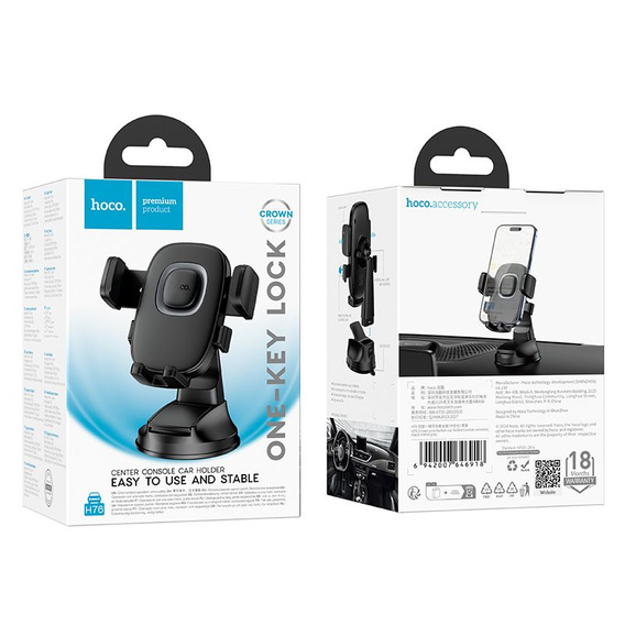 Suport pentru telefon mobil Hoco H76 pentru bordul mașinii
