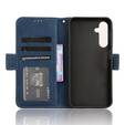 Cu clapetă pentru Samsung Galaxy A25 5G, Card Slot, albastru