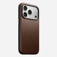 Husă Nomad pentru iPhone 17 Pro, husă modernă din piele, maro