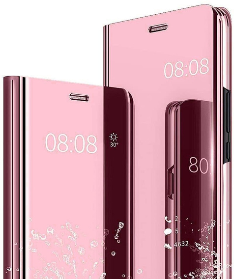 Huse pentru Realme C11, Clear View, roz rose gold