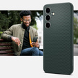 Carcasa Spigen pentru Samsung Galaxy S24, Liquid Air, verde + 9H Tempered Glass