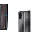 Carcasă cu clapetă pentru Samsung Galaxy A36, Carbon LC.IMEEKE, negru