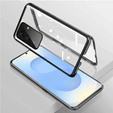Husa pentru Samsung Galaxy S25+ Plus, Magnetic Dual Glass, negru
