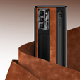 Husă cu suport din piele + PC cu geam și stylus pentru Samsung Galaxy Z Fold6 5G