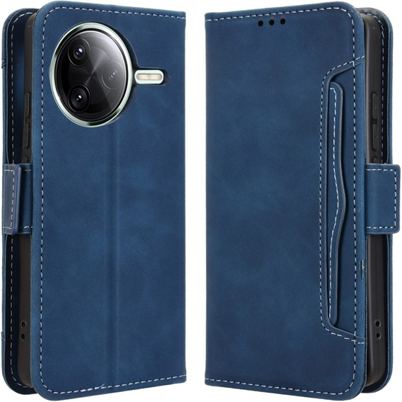Cu clapetă pentru Xiaomi Poco F7 Ultra, Card Slot, albastru închis