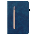 Husa pentru Samsung Galaxy Tab A7 Lite, Wallet Pen Slot, albastru