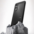 Carcasa Spigen pentru Samsung Galaxy S25 Edge, Tough Armor Mag MagSafe, negru + 9H Tempered Glass