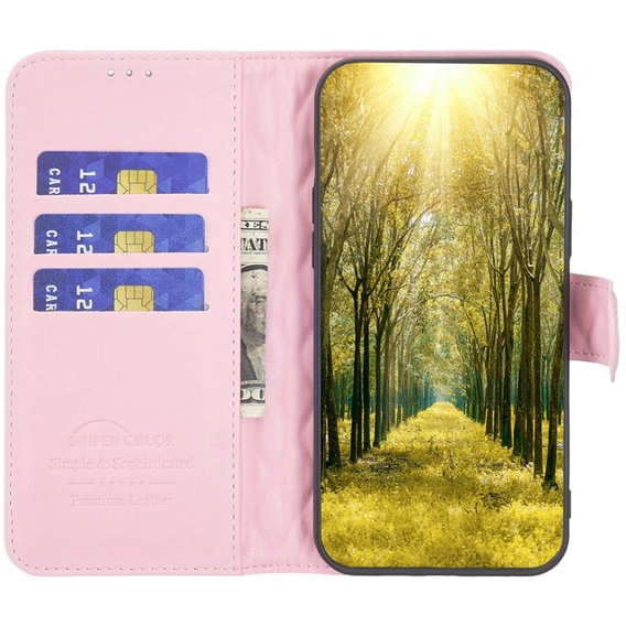 Cu clapetă pentru Samsung Galaxy A05s, Wallet, BINFEN COLOR, roz