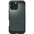 Carcasa Spigen pentru iPhone 16 Pro, Tough Armor Mag MagSafe, verde + 9H Tempered Glass