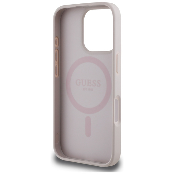 Husă Guess 4G Circle cu logo clasic, pentru MagSafe pentru iPhone 16 Pro Max