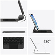 Husă de tastatură pentru iPad Air 11" 2024, Magnetic Keyboard Touchpad, negru