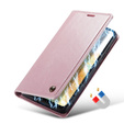 Carcasă flip CASEME pentru Samsung Galaxy A33 5G, Waxy Textured, roz