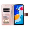 Cu clapetă pentru Xiaomi Redmi Note 11/11S, Mandala, roz