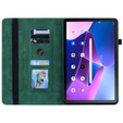 Husa pentru Lenovo Tab M10 10.1 Gen 3, Wallet Pen Slot, verde