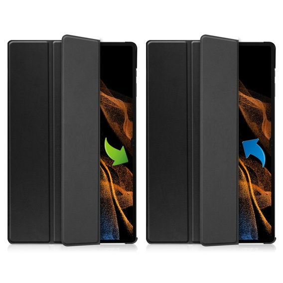 Husă pentru Samsung Galaxy Tab S9 Ultra, Smartcase, negru