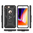 Husă blindată pentru iPhone 6+ / 6S+ / 7+ / 8+ Plus, Nox Case Ring, negru