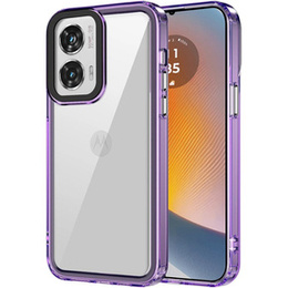 Huse pentru Motorola Edge 50 Fusion 5G, Fusion Hybrid, transparent / violet