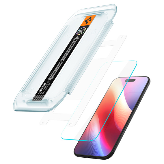 Sticlă temperată Spigen Glas.TR EZ Fit pentru iPhone Air (2 bucăți)