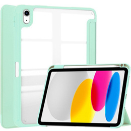 Husă pentru iPad 10.9 2022 10 Gen, Smartcase Hybrid, cu spațiu pentru stylus, verde