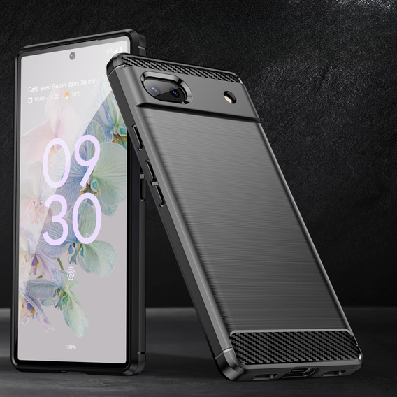 Huse pentru Google Pixel 6A, Carbon, negru