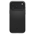Carcasă Spigen Enzo Aramid MagSafe pentru iPhone 17 Pro Max, negru carbon