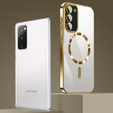 Husă pentru Samsung Galaxy S20 FE, Electro MagSafe, de aur + Sticlă pentru ecran