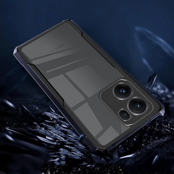 Huse pentru Oppo Reno 13F / Oppo Reno 13FS, AntiDrop Hybrid, negru