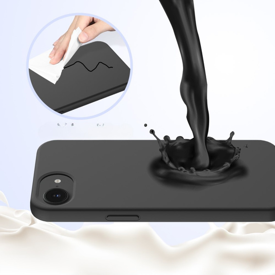 Huse pentru iPhone 16e, Silicone MagSafe, negru