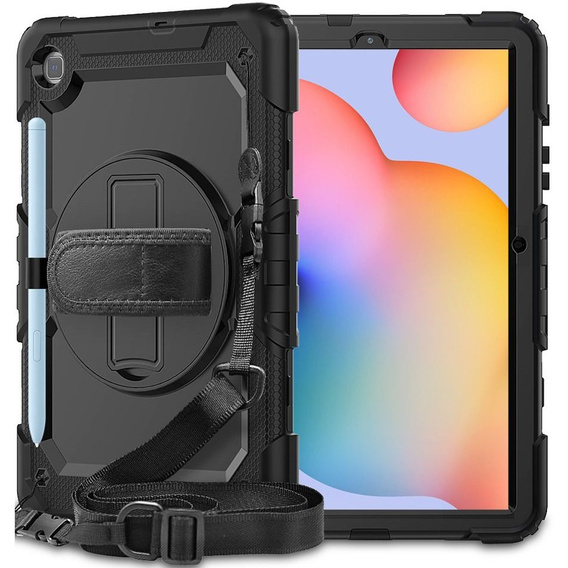 Husa blindată pentru Samsung Galaxy Tab S6 Lite 2020 P610/P615 / S6 Lite 2022 10.4, carcasă de protecție 360 cu slot pentru stylus, albastru