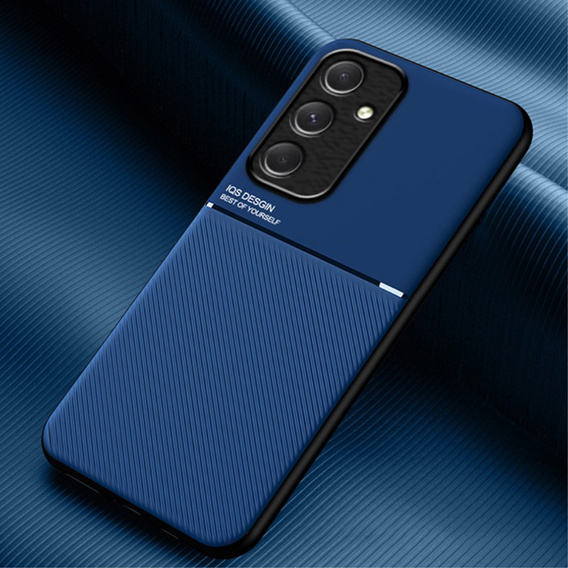 Carcasă pentru Samsung Galaxy A55 5G, cu placă de prindere magnetică, albastru