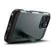 Carcasa Spigen pentru iPhone 16 Pro, Tough Armor Mag MagSafe, verde + 9H Tempered Glass