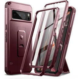 Husă blindată pentru Google Pixel 8 Pro, Dexnor Full Body (Two Frames), roșu