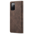 Husa CASEME pentru Samsung Galaxy S20 FE, Leather Wallet Case, maro
