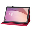 Huse pentru Lenovo Tab M9, Wallet Pen Slot, roșu
