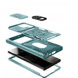 Husă blindată pentru Samsung Galaxy S23 Ultra, CamShield Slide, verde