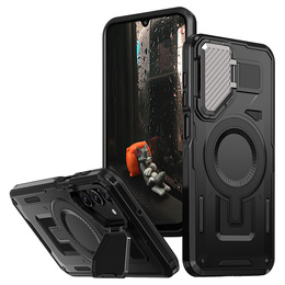 Carcasă pentru Samsung Galaxy A16, Military MagSafe with camera protection, negru