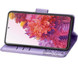 Cu clapetă pentru Realme Note 50, Butterfly, violet
