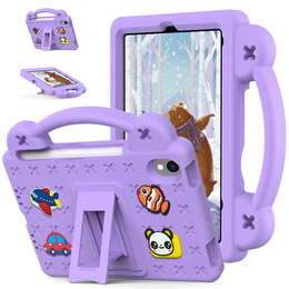 Husă pentru copii pentru iPad mini 8.3" 2021 (6 gen.) / iPad mini 8.3" 2024 (7 gen.), Cute Patterns, cu suport, violet
