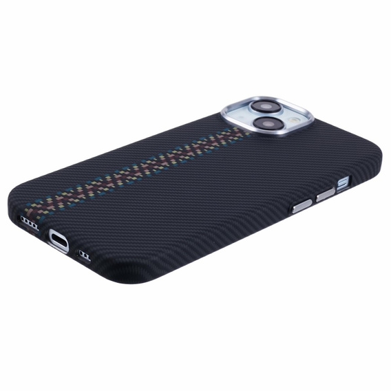 Carcasa pentru iPhone 15, Carbon Fiber MagSafe, negru