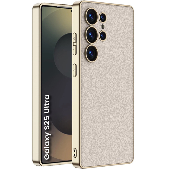 Huse pentru Samsung Galaxy S25 Ultra, GKK Leather, gri titan