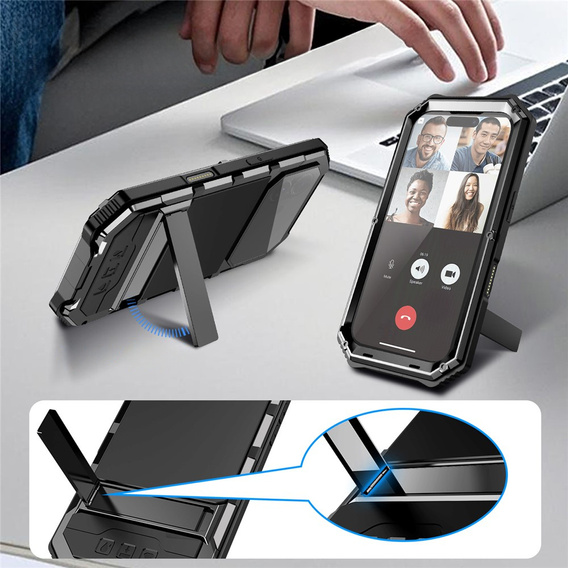 Carcasă blindată R-JUST cu suport pentru iPhone 17